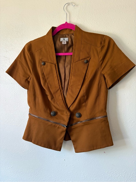 Tops - 🤎 Worthington Convertible Zip Blazer Top | Size Small 🤎